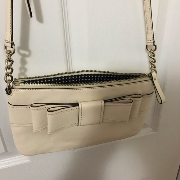 Kate Spade Pink white soft leather crossbody - Picture 2 of 4